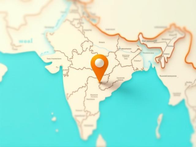 Static map image showing a zoomed-in region of India indicating Axionhostsystem's office location